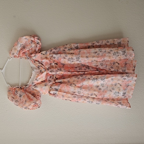 Floral Puff Sleeve Dress - Picture 3 of 8